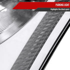 2003-2005 Infiniti G35 Coupe Factory Style Headlights (Chrome Housing / Clear Lens)