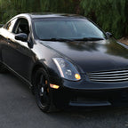 2003-2005 Infiniti G35 Coupe Factory Style Headlights (Matte Black Housing/Clear Lens)