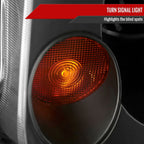 2003-2005 Infiniti G35 Coupe Factory Style Headlights (Matte Black Housing/Clear Lens)