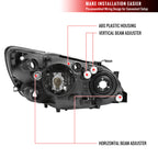 2001-2005 Lexus IS300 Factory Style Crystal Headlights (Chrome Housing/Smoke Lens)