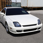 1997-2001 Honda Prelude Factory Style Headlights (Matte Black Housing / Clear Lens)