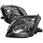 1997-2001 Honda Prelude Factory Style Headlights (Matte Black Housing / Clear Lens)