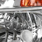 2002-2003 Subaru Impreza OEM Replacement Headlights (Chrome Housing/Clear Lens)