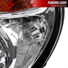2002-2003 Subaru Impreza OEM Replacement Headlights (Chrome Housing / Clear Lens)