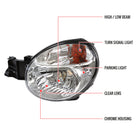 2002-2003 Subaru Impreza OEM Replacement Headlights (Chrome Housing / Clear Lens)