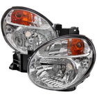 2002-2003 Subaru Impreza OEM Replacement Headlights (Chrome Housing / Clear Lens)