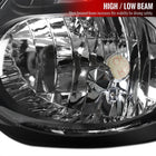 2002-2003 Subaru Impreza OEM Replacement Headlights (Matte Black Housing / Clear Lens)