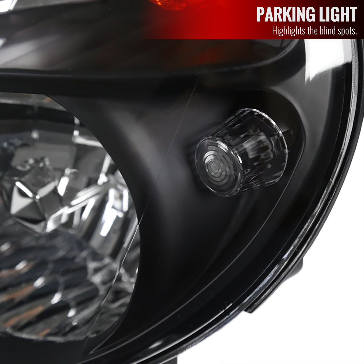 2002-2003 Subaru Impreza OEM Replacement Headlights (Matte Black Housing / Clear Lens)
