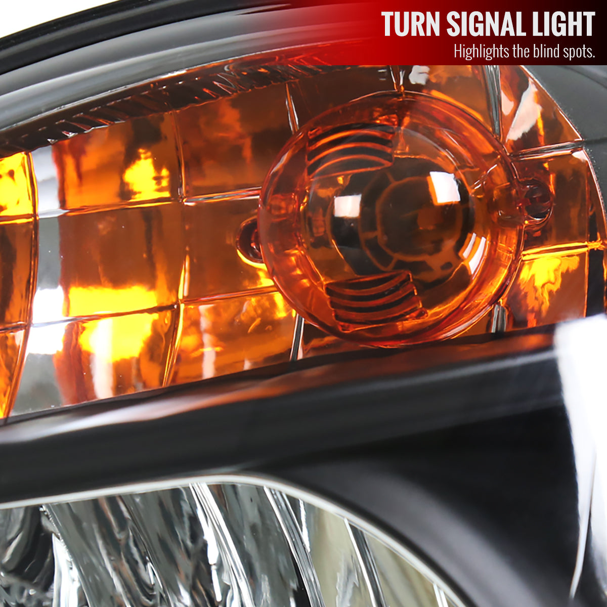 2002-2003 Subaru Impreza OEM Replacement Headlights (Matte Black Housing / Clear Lens)