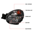 2002-2003 Subaru Impreza OEM Replacement Headlights (Matte Black Housing / Clear Lens)