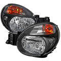 2002-2003 Subaru Impreza OEM Replacement Headlights (Matte Black Housing/Clear Lens)