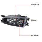 1995-2001 Subaru Impreza Factory Style Crystal Headlights (Matte Black Housing / Clear Lens)