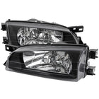 1995-2001 Subaru Impreza Factory Style Crystal Headlights (Matte Black Housing / Clear Lens)