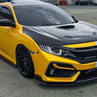 2016-2021 Honda Civic Full LED Projector Headlights w/ Switcback Sequential Turn Signal (Chrome Housing/Clear Lens)