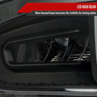 2016-2021 Honda Civic Full LED Projector Headlights w/ Switcback Sequential Turn Signal (Matte Black Housing/Smoke Lens)