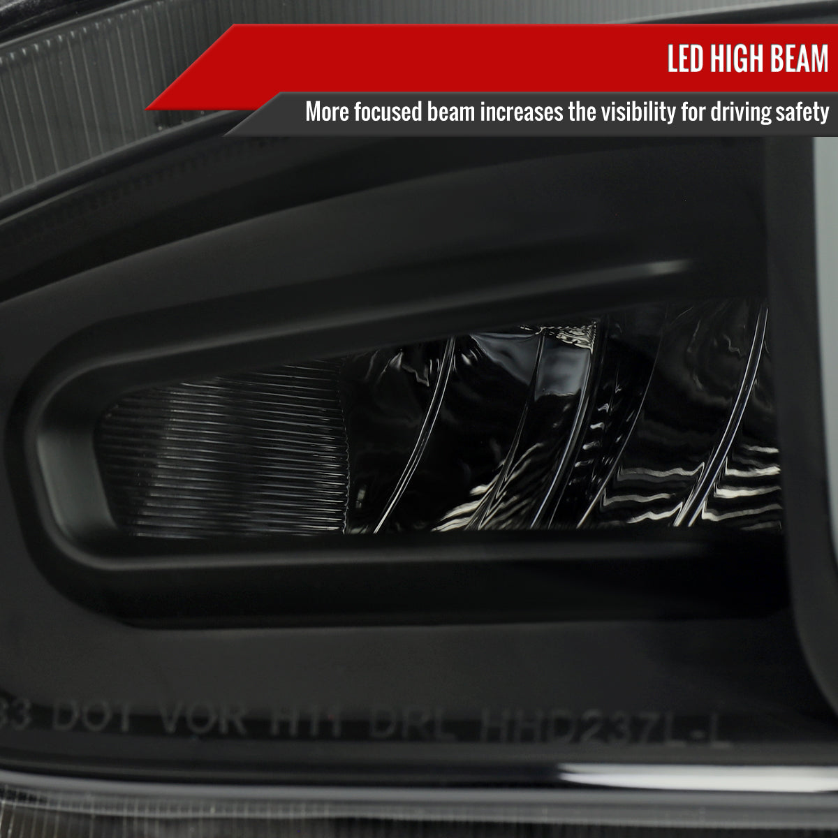 2016-2021 Honda Civic Full LED Projector Headlights w/ Switcback Sequential Turn Signal (Matte Black Housing/Smoke Lens)