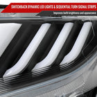 2016-2021 Honda Civic LED Headlights w/ LED Switchback Sequential Turn Signal (Matte Black Housing/Clear Lens)