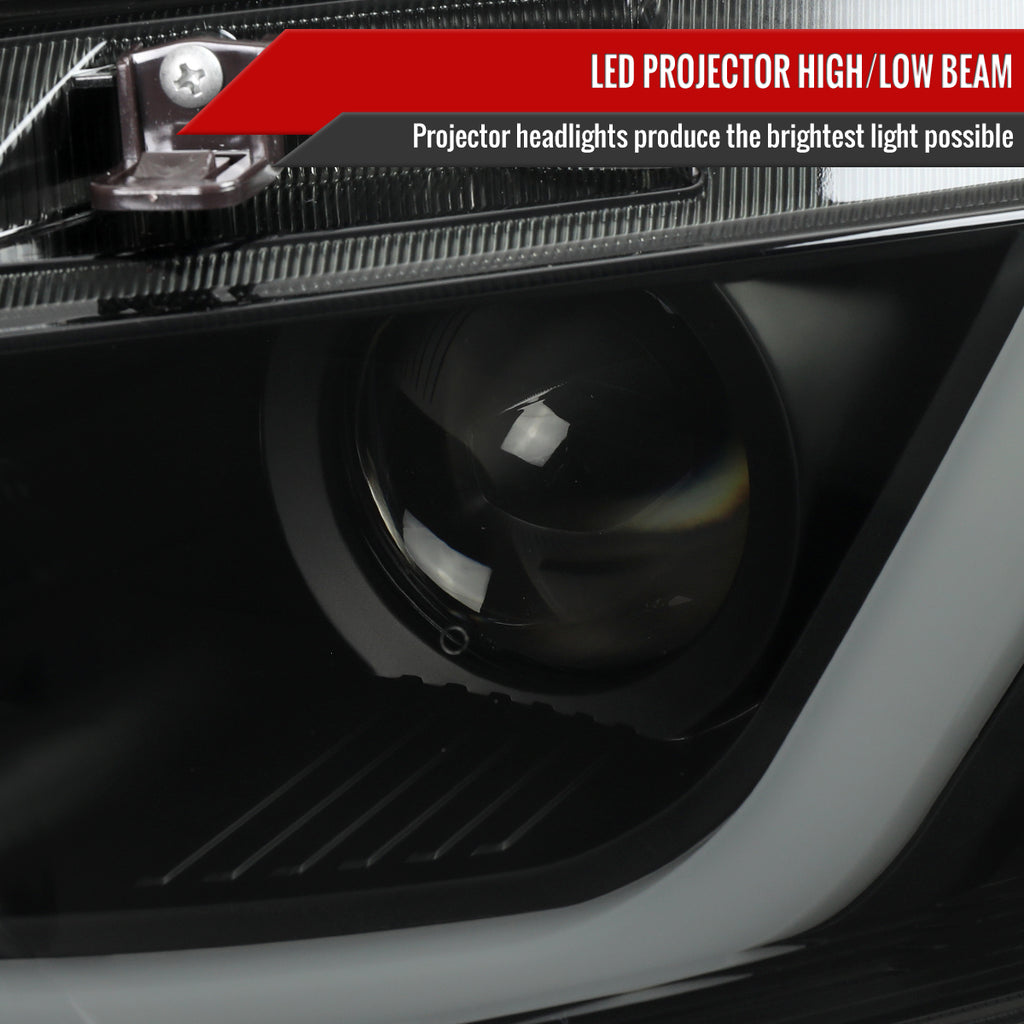2016-2021 Honda Civic LED Headlights w/ LED Switchback Sequential Turn Signal (Matte Black Housing/Smoke Lens)