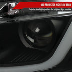 2016-2021 Honda Civic LED Headlights w/ LED Switchback Sequential Turn Signal (Matte Black Housing/Smoke Lens)