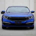 2016-2021 Honda Civic LED Headlights w/ LED Switchback Sequential Turn Signal (Matte Black Housing/Smoke Lens)