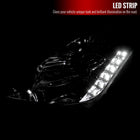 2003-2005 Nissan 350Z SMD LED Light Strip Projector Headlights - Chrome/Clear Lens