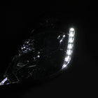 2003-2005 Nissan 350Z SMD LED Light Strip Projector Headlights - Chrome/Clear Lens