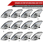 2003-2005 Nissan 350Z Switchback Sequential Turn Signal Animated LED Bar Projector Headlights (Chrome Housing/Clear Lens)
