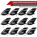 2003-2005 Nissan 350Z Switchback Sequential Turn Signal Animated LED Bar Projector Headlights (Matte Black Housing/Clear Lens)