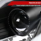 2003-2005 Nissan 350Z Switchback Sequential Turn Signal Animated LED Bar Projector Headlights (Matte Black Housing/Clear Lens)