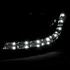 2006-2009 Nissan 350Z SMD LED Light Strip Projector Headlights - Chrome/Clear Lens
