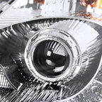 2006-2009 Nissan 350Z SMD LED Light Strip Projector Headlights - Chrome/Clear Lens