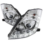 2006-2009 Nissan 350Z SMD LED Light Strip Projector Headlights - Chrome/Clear Lens