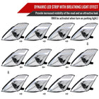 2006-2009 Nissan 350Z Switchback Sequential Turn Signal Animated LED Bar Projector Headlights (Chrome Housing/Clear Lens)