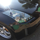 2006-2009 Nissan 350Z SMD LED Light Strip Projector Headlights - Chrome/Smoke Lens