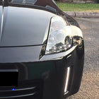 2006-2009 Nissan 350Z SMD LED Light Strip Projector Headlights - Chrome/Smoke Lens