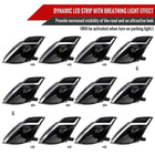 2006-2009 Nissan 350Z Switchback Sequential Turn Signal Animated LED Bar Projector Headlights (Matte Black Housing/Clear Lens)