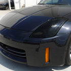 2006-2009 Nissan 350Z SMD LED Light Strip Projector Headlights - Matte Black/Smoke Lens