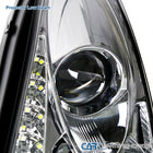 2000-2005 Toyota Celica Projector Headlights w/ SMD LED Light Strip (Chrome Housing/Clear Lens)