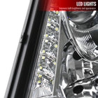 2000-2005 Toyota Celica Projector Headlights w/ SMD LED Light Strip (Chrome Housing/Clear Lens)