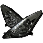 2000-2005 Toyota Celica Projector Headlights w/ SMD LED Light Strip (Chrome Housing/Smoke Lens)