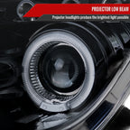 2000-2005 Toyota Celica Dual Halo Projector Headlights (Glossy Black Housing/Smoke Lens)