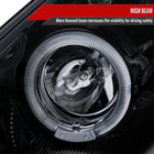 2000-2005 Toyota Celica Dual Halo Projector Headlights (Glossy Black Housing/Smoke Lens)