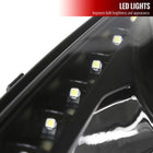 2000-2005 Toyota Celica Projector Headlights w/ SMD LED Light Strip (Matte Black Housing/Clear Lens)