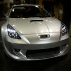 2000-2005 Toyota Celica Dual Halo Projector Headlights (Matte Black Housing/Clear Lens)