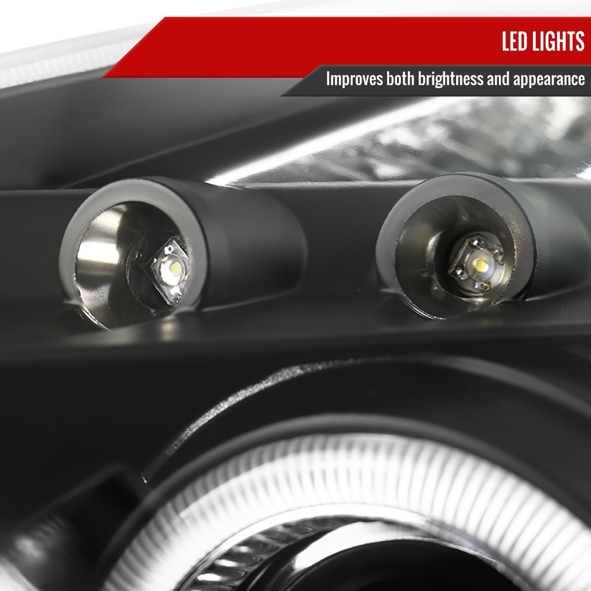 2000-2005 Toyota Celica Dual Halo Projector Headlights (Matte Black Housing/Clear Lens)