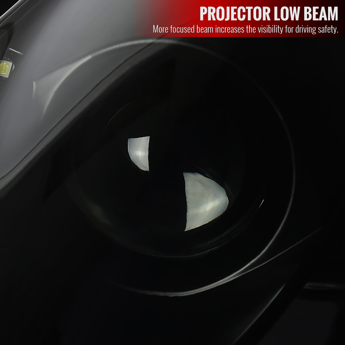 2000-2005 Toyota Celica Projector Headlights w/ SMD LED Light Strip (Matte Black Housing/Smoke Lens)