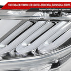 2016-2021 Honda Civic Projector Headlights w/ LED Switchback Sequential Turn Signal (Chrome Housing/Clear Lens)
