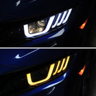 2016-2021 Honda Civic Projector Headlights w/ LED Switchback Sequential Turn Signal (Matte Black Housing/Smoke Lens)