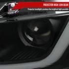 2016-2021 Honda Civic Projector Headlights w/ LED Switchback Sequential Turn Signal (Matte Black Housing/Smoke Lens)