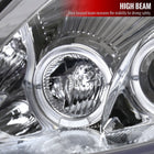 2000-2005 Mitsubishi Eclipse Dual Halo Projector Headlights (Chrome Housing/Clear Lens)